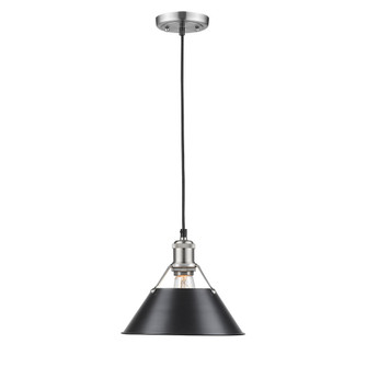 Orwell One Light Pendant in Pewter (62|3306-M PW-BLK)