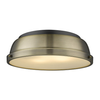 Duncan Two Light Flush Mount in Matte Black (62|3602-14 BLK-AB)