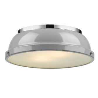 Duncan CH Two Light Flush Mount in Chrome (62|3602-14 CH-GY)