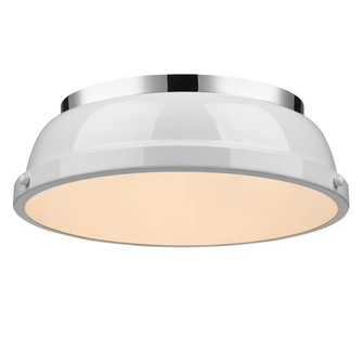Duncan CH Two Light Flush Mount in Chrome (62|3602-14 CH-WH)