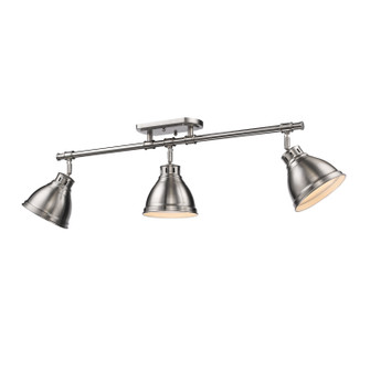 Duncan Three Light Semi-Flush Mount in Pewter (62|3602-3SF PW-PW)