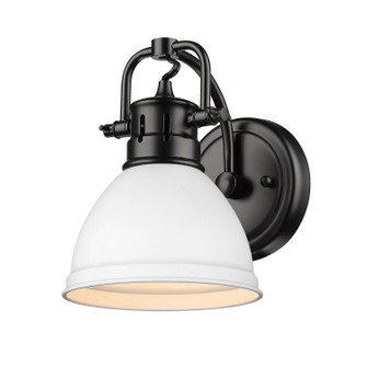 Duncan One Light Bath Vanity in Matte Black (62|3602-BA1 BLK-WHT)