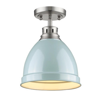 Duncan One Light Flush Mount in Pewter (62|3602-FM PW-SF)