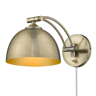 Rey One Light Swing Arm in Aged Brass (62|3688-A1W AB-AB)