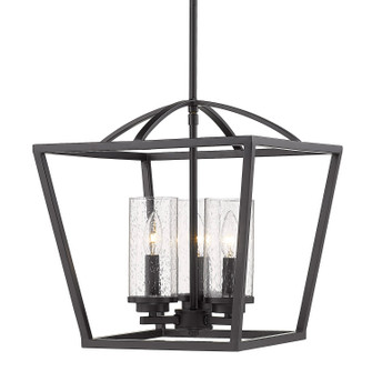 Mercer Three Light Pendant in Matte Black (62|4309-3P BLK-BLK-SD)