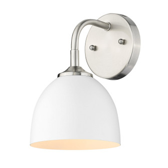 Zoey One Light Wall Sconce in Pewter (62|6956-1W PW-WHT)