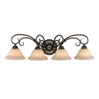 Homestead Four Light Vanity in Rubbed Bronze (62|8606-BA4 RBZ-TEA)