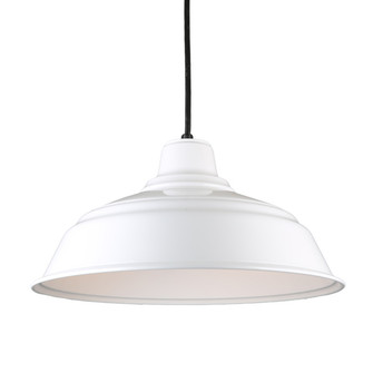 Warehouse One Light Pendant in White (381|H-QSN15117-C-93)