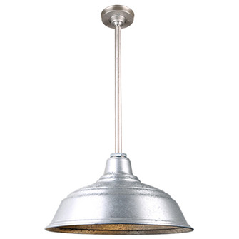 Warehouse One Light Pendant in Galvanized (381|H-QSN15117-SA-96/QSN24``ST3-96/QSNHSC-96)