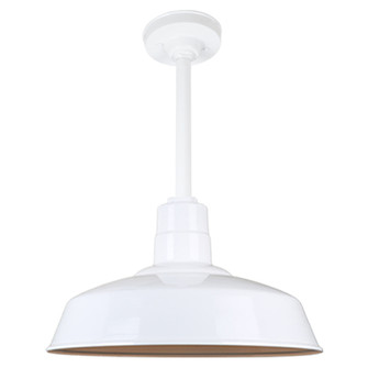 Warehouse One Light Pendant in White (381|H-QSN15118-SA-93/QSN12``ST3-93/QSNHSC-93)