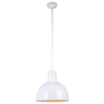 Warehouse One Light Pendant in White (381|H-QSN16112-SA-93/QSN36``ST3-93/QSNHSC-93)