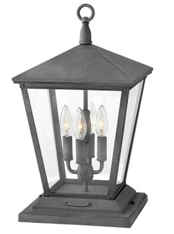 Trellis LED Post Top/ Pier Mount in Aged Zinc (13|1437DZ-LL)