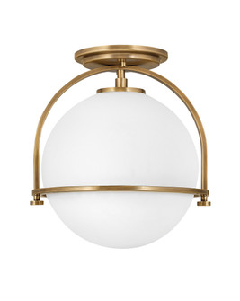 Somerset LED Semi-Flush Mount in Heritage Brass (13|3403HB)
