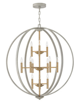 Euclid LED Chandelier in Cement Gray (13|3469CG) Euclid LED Chandelier in Cement Gray (13|3469CG)
