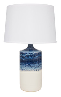 Scatchard One Light Table Lamp in Decorated White Matte (30|GS110-DWM)