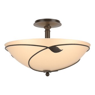 Leaf Three Light Semi-Flush Mount in Bronze (39|126732-SKT-05-SS0052)