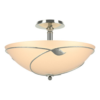 Leaf Three Light Semi-Flush Mount in Sterling (39|126732-SKT-85-SS0052)