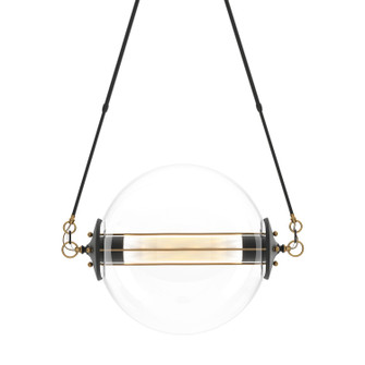 Otto Two Light Pendant in Black with Brass Accents (39|134405-SKT-SHRT-31-ZK0219)