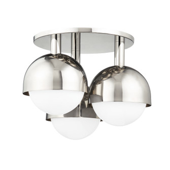 Foster Three Light Semi Flush Mount in Polished Nickel (70|1203-PN)