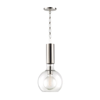 Raleigh One Light Pendant in Polished Nickel (70|1409-PN)