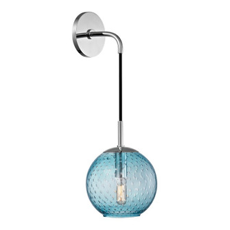 Rousseau One Light Wall Sconce in Polished Chrome (70|2020-PC-BL)