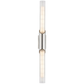 Pylon Two Light Wall Sconce in Polished Nickel (70|2142-PN)