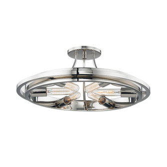 Chambers Six Light Flush Mount in Polished Nickel (70|2721-PN)