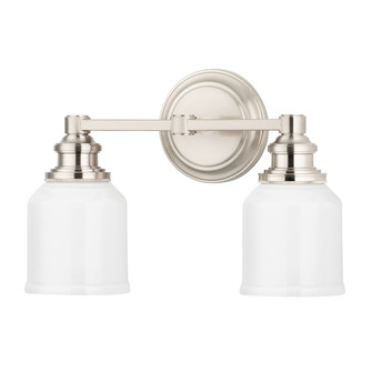 Windham Two Light Bath Bracket in Satin Nickel (70|3402-SN) Windham Two Light Bath Bracket in Satin Nickel (70|3402-SN)