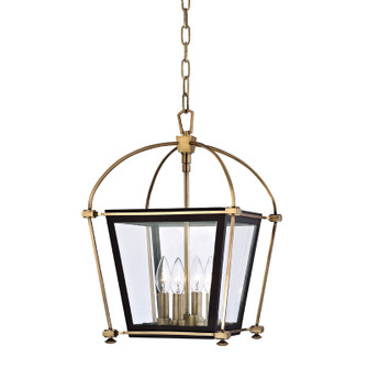 Hollis Four Light Lantern in Aged Brass (70|3612-AGB) Hollis Four Light Lantern in Aged Brass (70|3612-AGB)