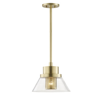 Paoli One Light Pendant in Aged Brass (70|4031-AGB)