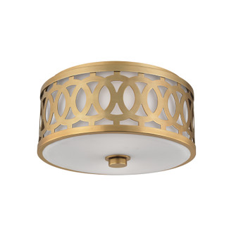 Genesee Two Light Flush Mount in Aged Brass (70|4314-AGB)