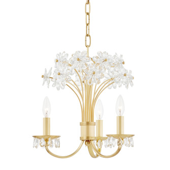 Beaumont Three Light Chandelier in Aged Brass (70|4419-AGB)