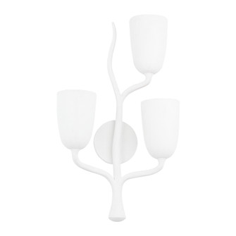 Vine Three Light Wall Sconce in White Plaster (70|5003-R-WP)