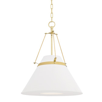 Clemens One Light Pendant in Aged Brass (70|6421-AGB)