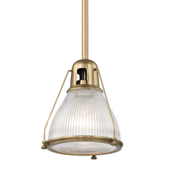 Haverhill One Light Pendant in Aged Brass (70|7308-AGB)
