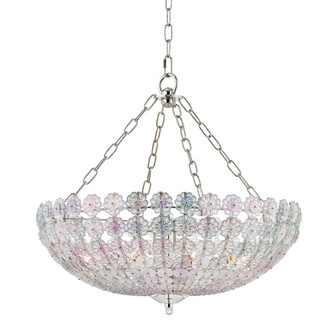 Floral Park Eight Light Chandelier in Polished Nickel (70|8224-PN)