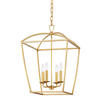 Bryant Four Light Lantern in Gold Leaf (70|8317-GL)