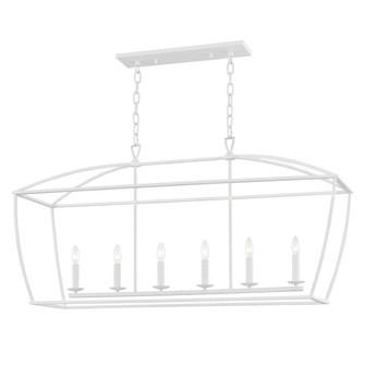 Bryant Six Light Island Pendant in White Plaster (70|8348-WP) Bryant Six Light Island Pendant in White Plaster (70|8348-WP)
