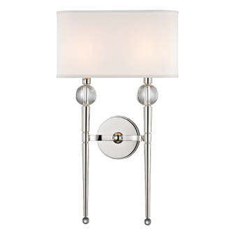 Rockland Two Light Wall Sconce in Polished Nickel (70|8422-PN)