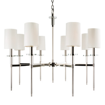 Amherst Eight Light Chandelier in Polished Nickel (70|8518-PN)