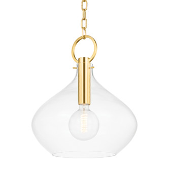 Lina One Light Large Pendant in Aged Brass (70|BKO253-AGB)