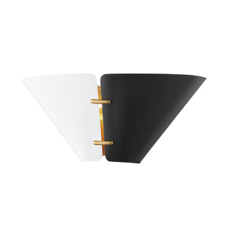 Split Two Light Wall Sconce in Aged Brass (70|KBS1352102S-AGB)