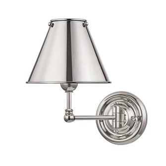 Classic No.1 One Light Wall Sconce in Polished Nickel (70|MDS101-PN-MS)