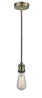 Edison One Light Mini Pendant in Antique Brass (405|100AB-10BR-1AB)