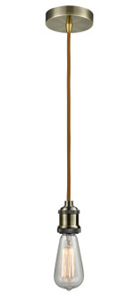 Edison One Light Mini Pendant in Antique Brass (405|100AB-10CR-1AB)