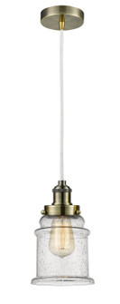 Edison One Light Mini Pendant in Antique Brass (405|100AB-10W-1H-AB-G184)