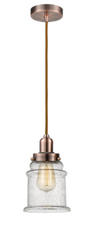 Whitney One Light Mini Pendant in Antique Copper (405|100AC-10CR-0H-AC-G184)