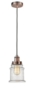 Edison One Light Mini Pendant in Antique Copper (405|100AC-10GY-1H-AC-G184)