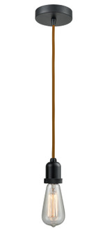Whitney One Light Mini Pendant in Matte Black (405|100BK-10CR-0BK)