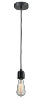 Winchester One Light Mini Pendant in Matte Black (405|100BK-10GY-2BK)
